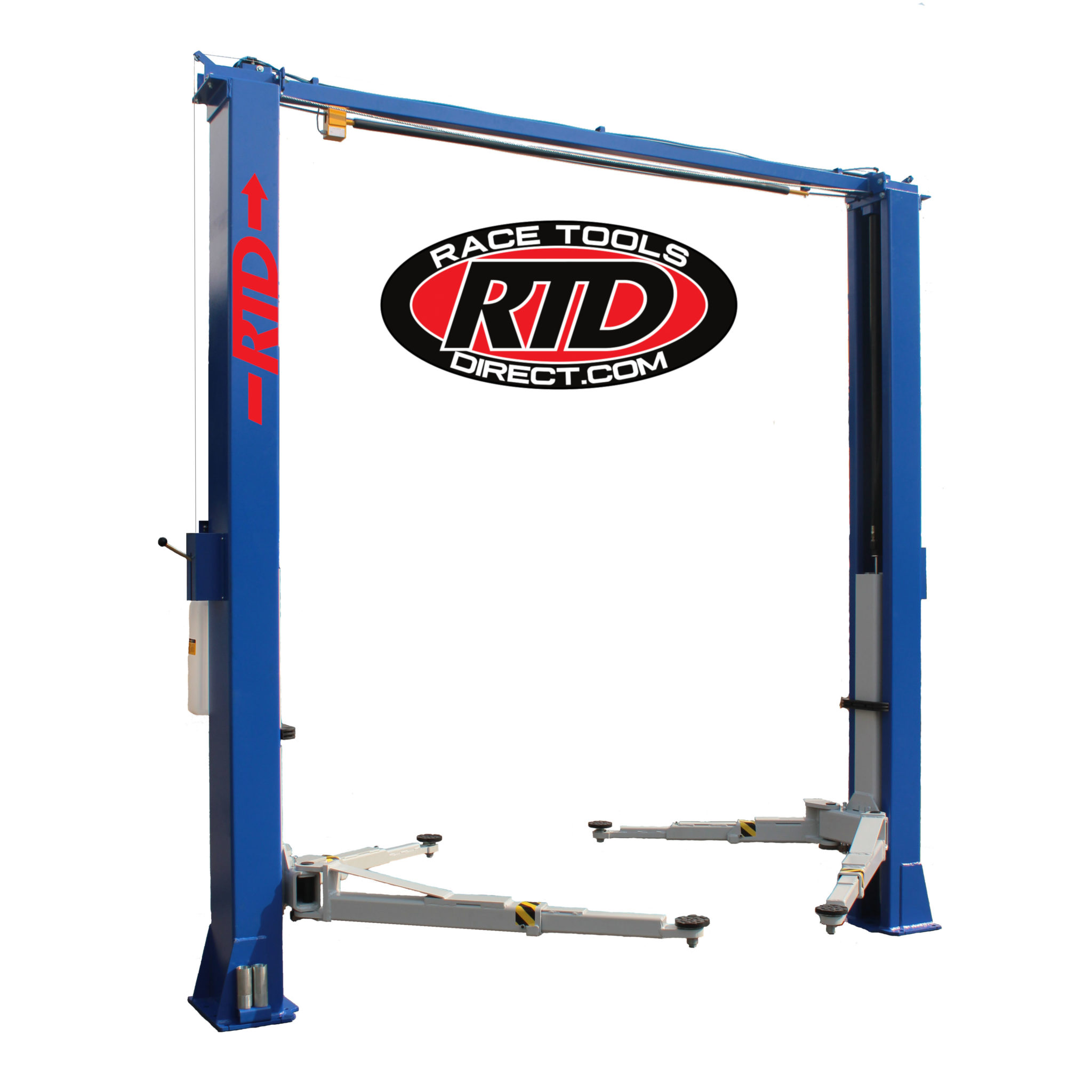 Race Tools Direct 11,000 lb. Direct Drive, Overhead 2 Post Lift Bi