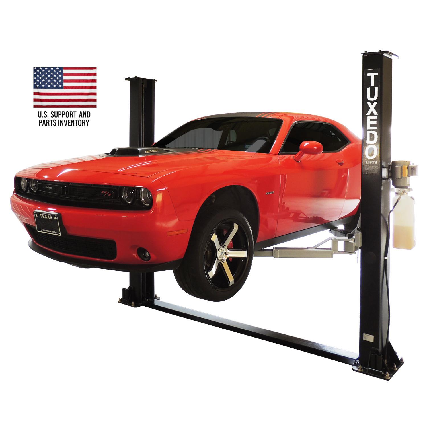 Tuxedo 9,000 lb. Capacity Base Plate 2 Post Lift – Race Tools Direct